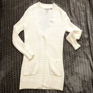 Nordstrom Signature Caroline Issa white cardigan